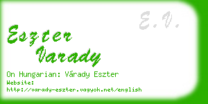 eszter varady business card
