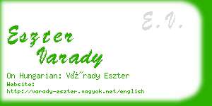 eszter varady business card